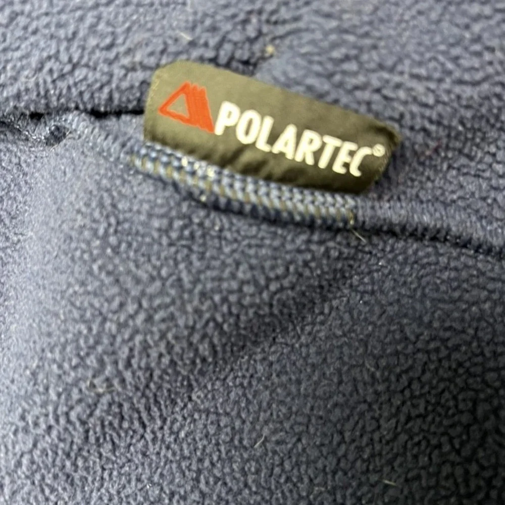 L.L. Bean Fleece Jacket Mens XL Blue Polartec Full Zip Pocket B2